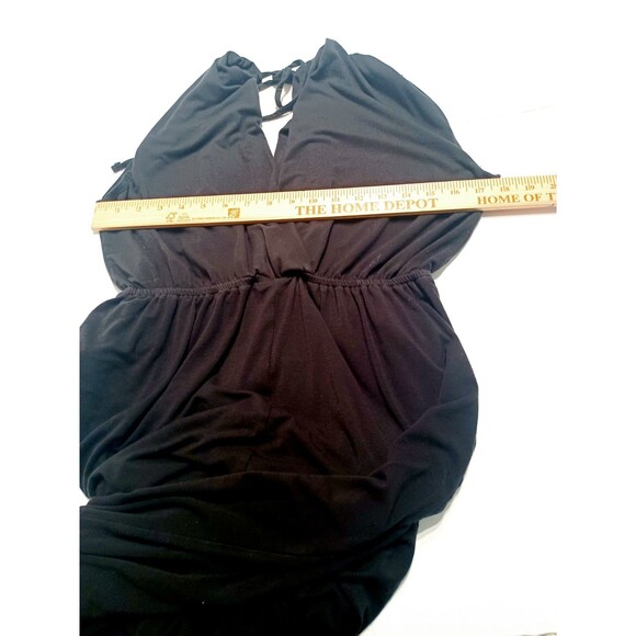 Lulus Black Sleeveless Knit Jogger Jumpsuit Women's Size Large Ties At Ankle - Picture 6 of 8